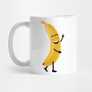 Funny happy cute dancing smiling banana Mug